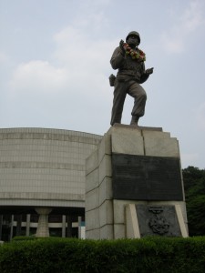 statue at Korean Military Academy