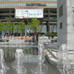 Fountain beside Yi Sun Sin Statue