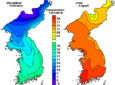 korean weather temperatures