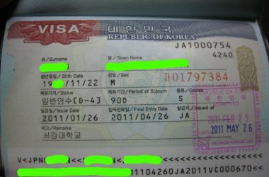 D4 Student Visa korea