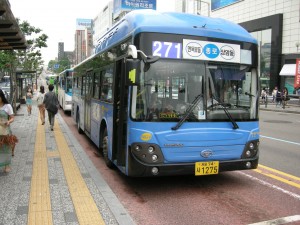 Blue bus Seoul