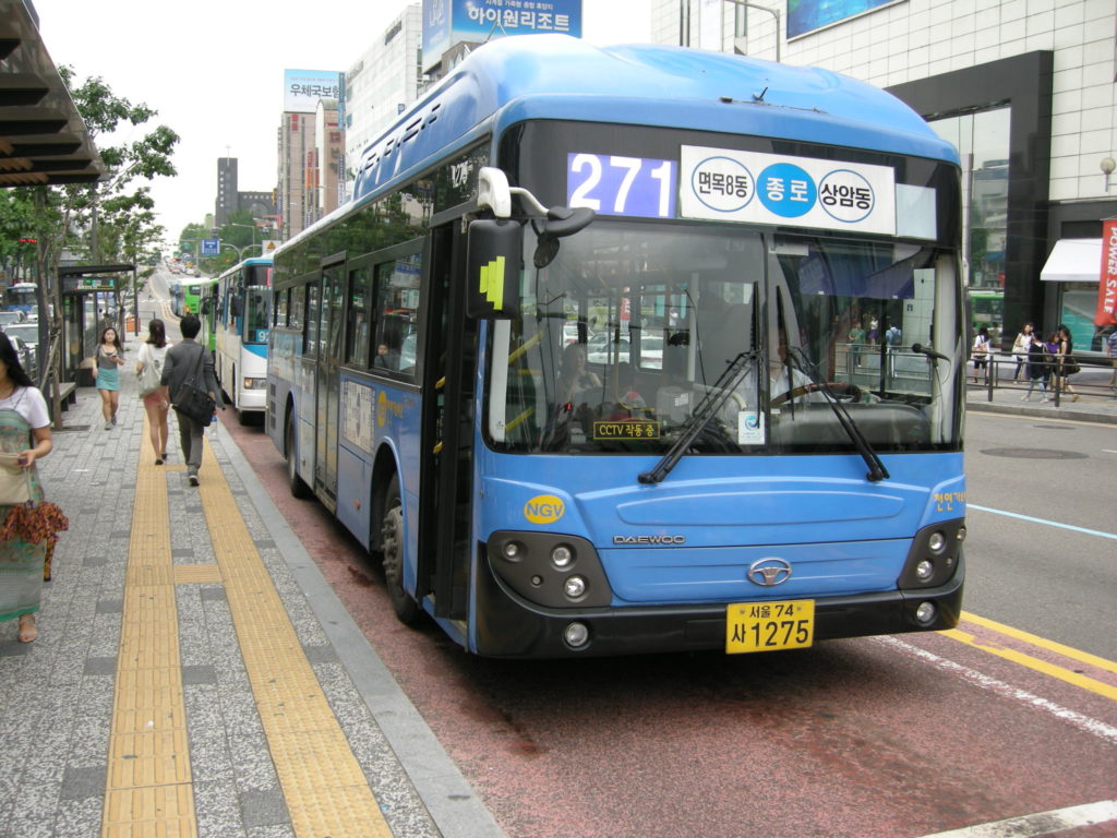 seoul blue bus