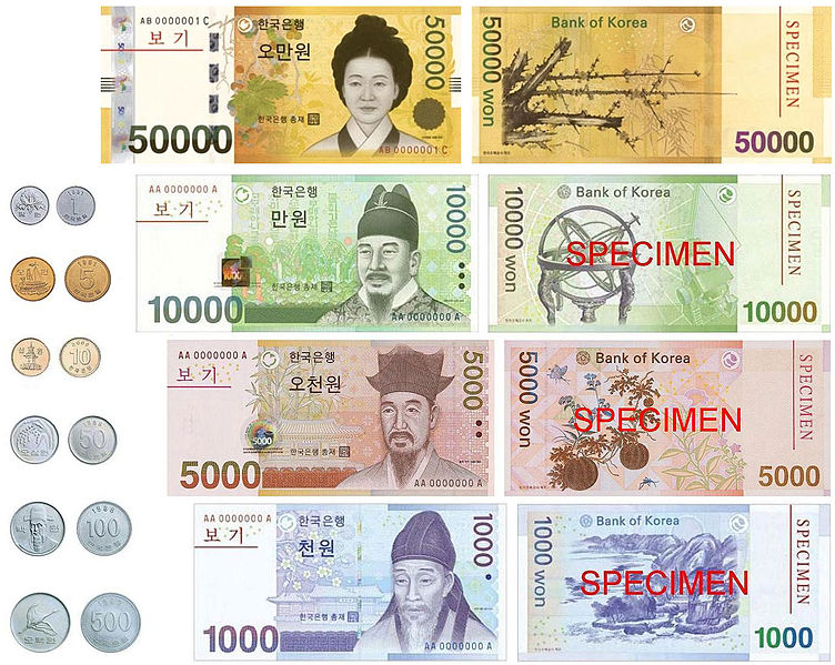 south korean currency won