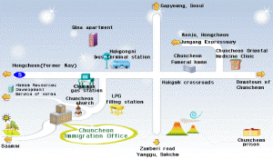 Chuncheon Immigration office Map