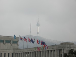 Flags at Korean War Memorial Museum