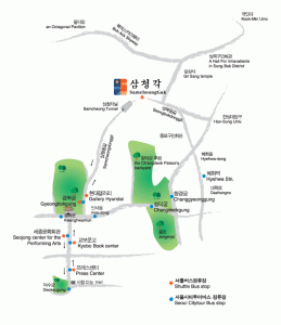 Samcheonggak Seoul Map