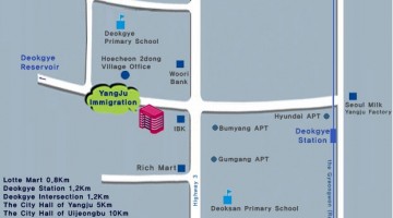 Yangju Immigration Office Map