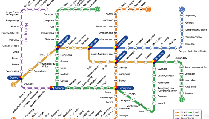 Busan Subway Map