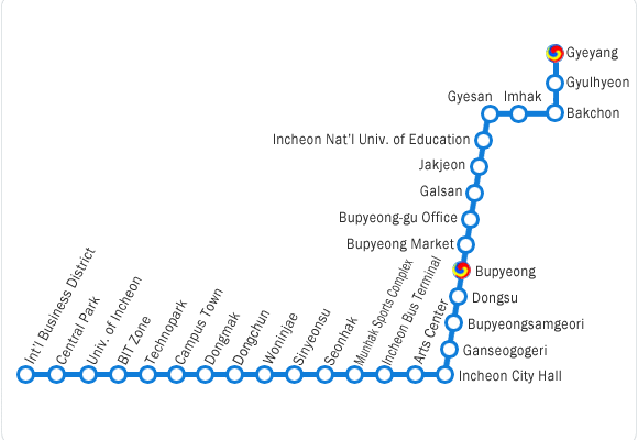 Incheon Subway Map