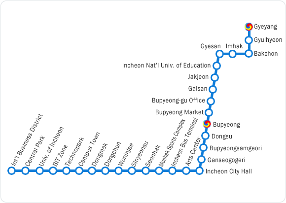 Incheon Subway Map