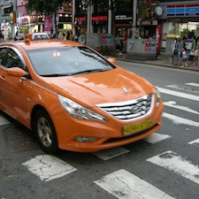 korean taxi in seoul